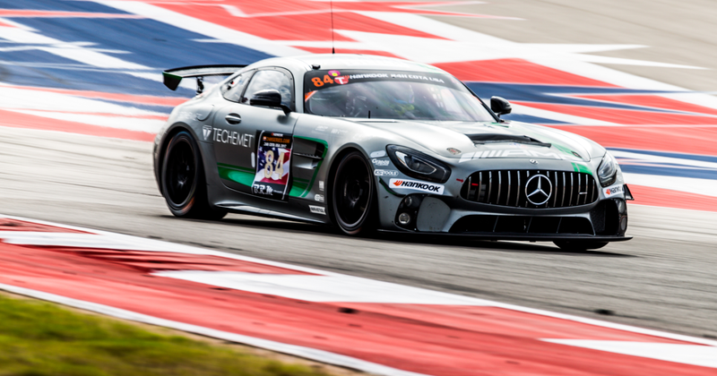 Winward Racing’s debut in the Mercedes-AMG GT4 at COTA. Photo credit: Kurt Bradley